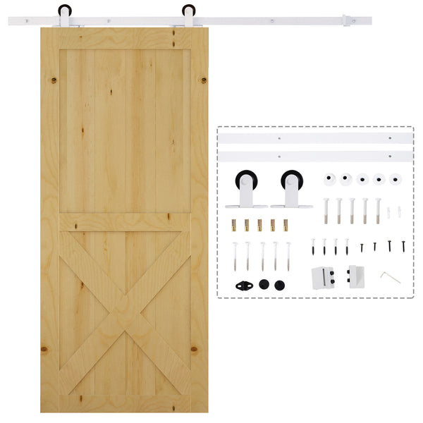 Gleitschienen-Bausatz Schiebetür Laufschiene Bausatz leise 183cm weiss