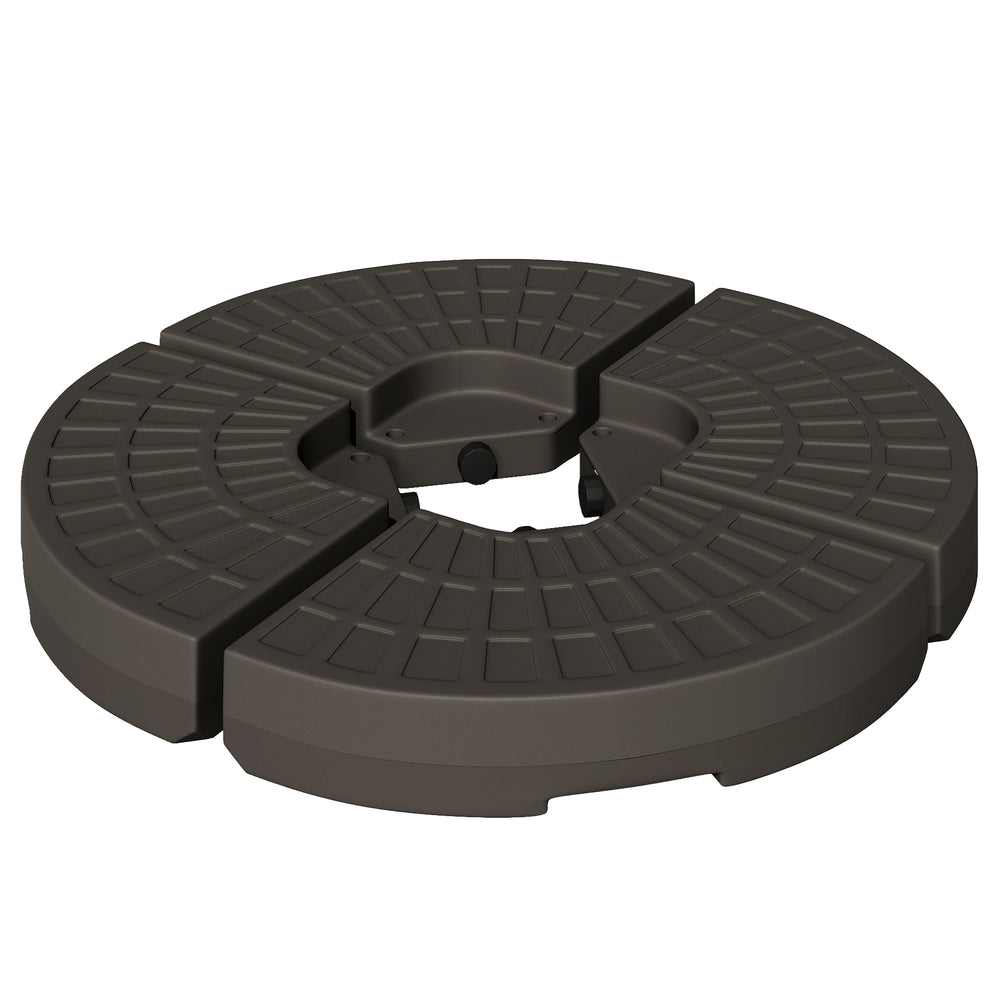 Portaombrelli riempibile con acqua e sabbia, color caffè