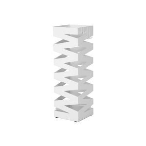 Metal umbrella stand, white