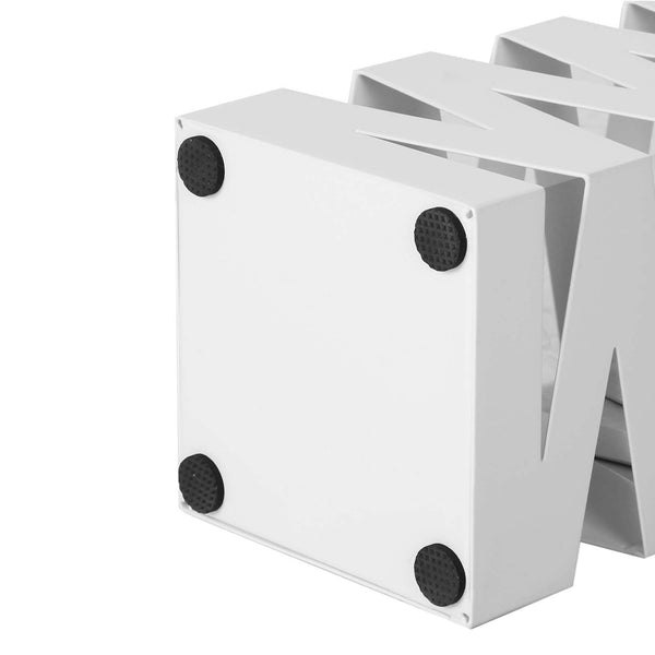Metal umbrella stand, white