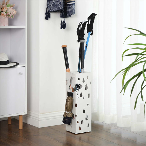 Square white umbrella stand