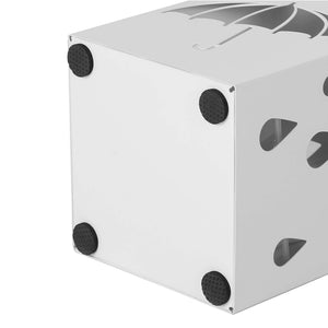 Square white umbrella stand