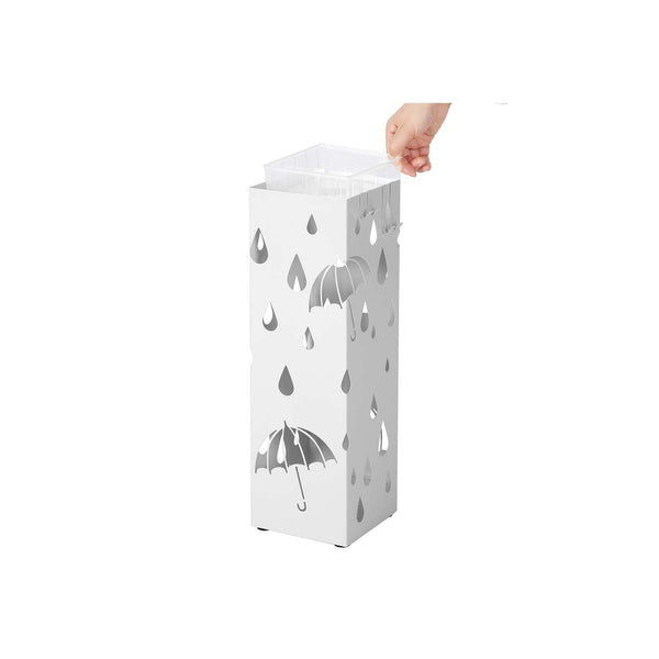 Square white umbrella stand
