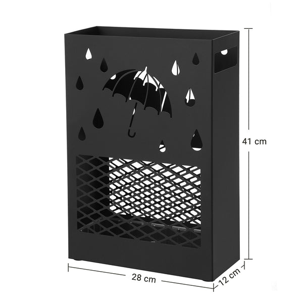 Porte-parapluie, porte-parapluie, métal, noir