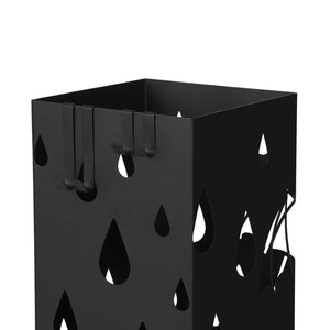Schirmständer Regenschirmhalter quadratisch Schwarz