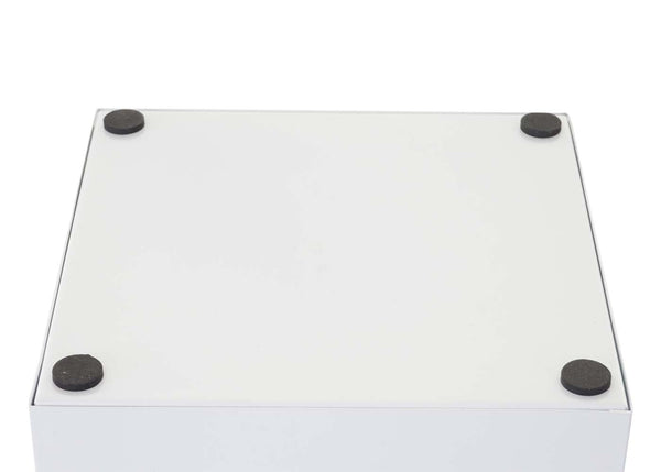 Schirmständer Regenschirmständer Schirmhalter quadratisch 55cm Schrift weiss
