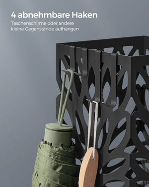 Schirmständer Regenschirmständer Stahl Schwarz