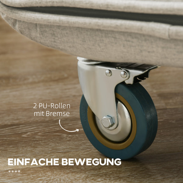 Sessel Schlafsessel Gästebett 3-in-1 bis 120kg belastbar Grau