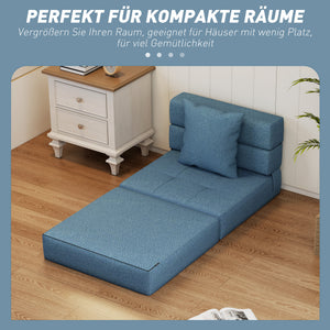Schlafsessel Gästebett mit abnehmbarem Bezug dunkelblau