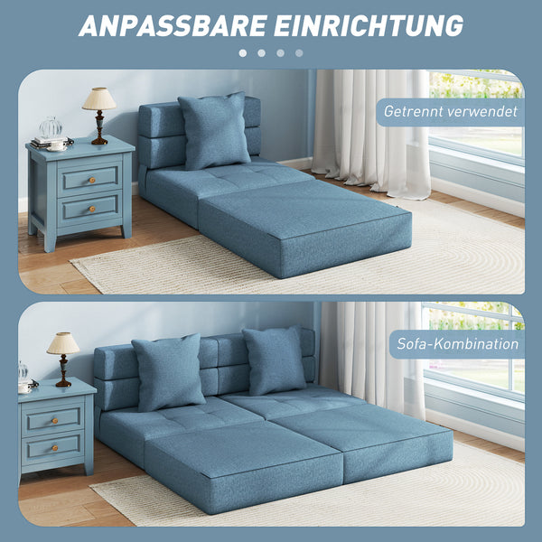 Schlafsessel Gästebett mit abnehmbarem Bezug dunkelblau