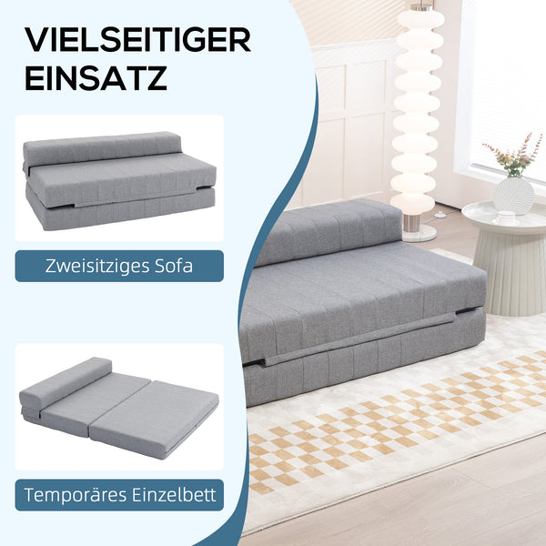Schlafsessel Gästebett faltbar bis 250kg grau