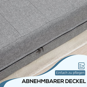 Schlafsessel Gästebett faltbar bis 250kg grau