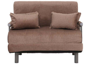 Schlafsessel Klappsessel Schlafsofa Gästebett Liegefläche 190x100cm Chenille braun