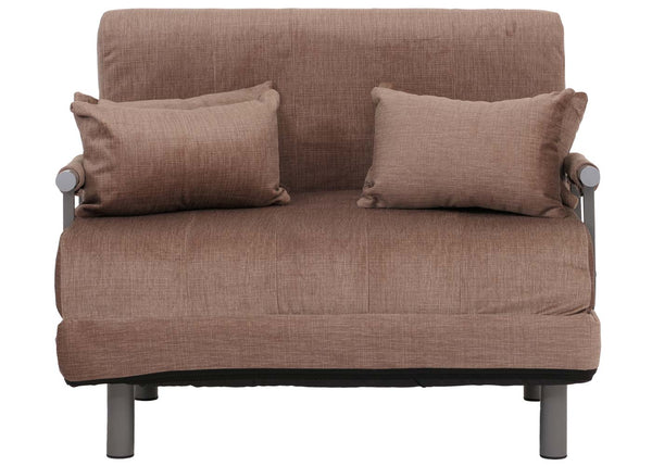 Schlafsessel Klappsessel Schlafsofa Gästebett Liegefläche 190x100cm Chenille braun