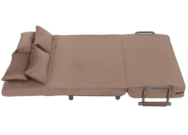 Schlafsessel Klappsessel Schlafsofa Gästebett Liegefläche 190x100cm Chenille braun