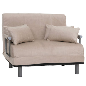 Schlafsessel Klappsessel Schlafsofa Gästebett Liegefläche 190x100cm Chenille creme