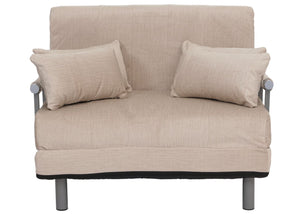 Schlafsessel Klappsessel Schlafsofa Gästebett Liegefläche 190x100cm Chenille creme