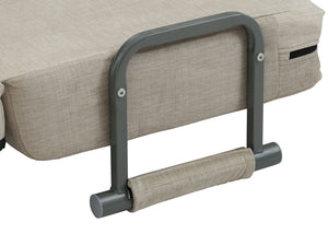 Schlafsessel Klappsessel Schlafsofa Gästebett Liegefläche 190x100cm Chenille creme