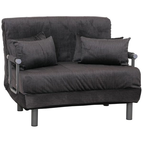 Schlafsessel Klappsessel Schlafsofa Gästebett Liegefläche 190x100cm Chenille dunkelgrau