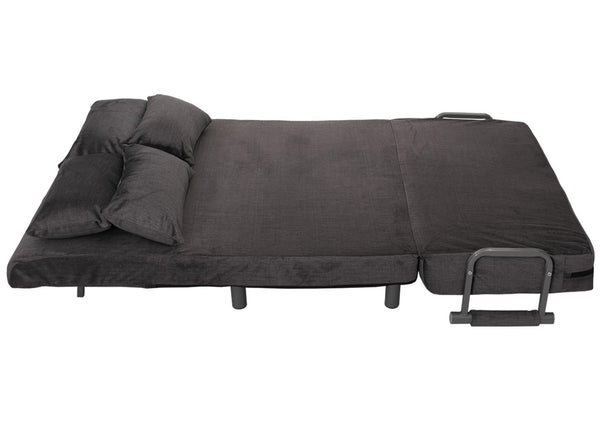 Schlafsessel Klappsessel Schlafsofa Gästebett Liegefläche 190x100cm Chenille dunkelgrau