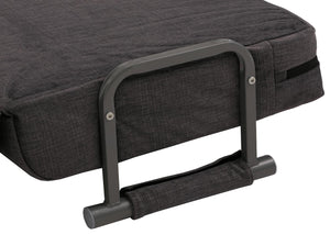 Schlafsessel Klappsessel Schlafsofa Gästebett Liegefläche 190x100cm Chenille dunkelgrau