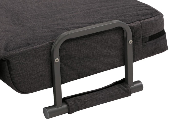 Schlafsessel Klappsessel Schlafsofa Gästebett Liegefläche 190x100cm Chenille dunkelgrau