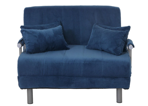 Schlafsessel Klappsessel Schlafsofa Gästebett Liegefläche 190x100cm Cord blau