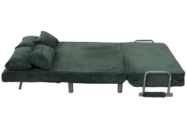 Schlafsessel Klappsessel Schlafsofa Gästebett Liegefläche 190x100cm Cord grün