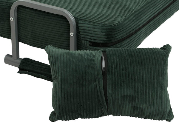 Schlafsessel Klappsessel Schlafsofa Gästebett Liegefläche 190x100cm Cord grün