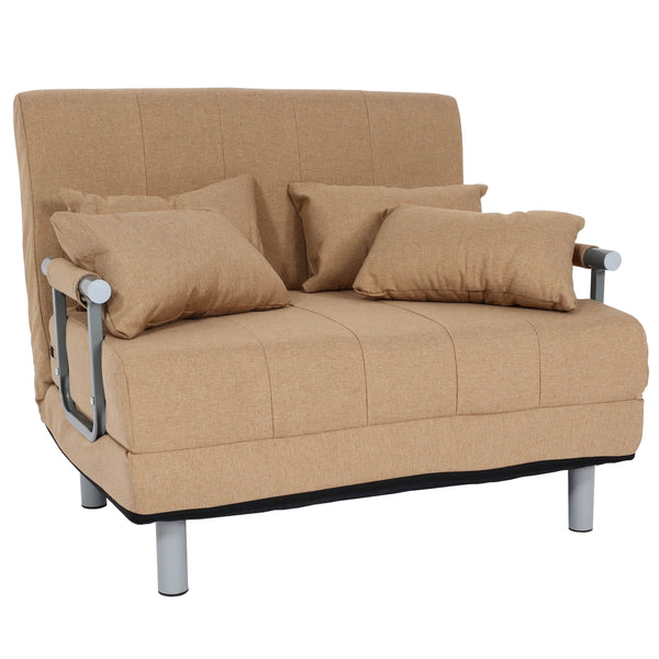 Schlafsessel Klappsessel Schlafsofa Gästebett Liegefläche 186x97cm creme-beige