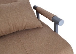 Schlafsessel Klappsessel Schlafsofa Gästebett Liegefläche 186x97cm creme-beige