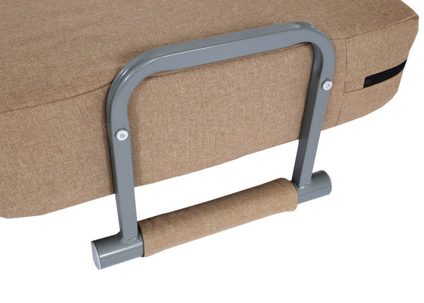 Schlafsessel Klappsessel Schlafsofa Gästebett Liegefläche 186x97cm creme-beige