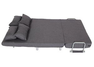 Schlafsessel Klappsessel Schlafsofa Gästebett Liegefläche 186x97cm dunkelgrau