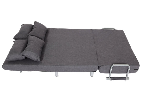 Schlafsessel Klappsessel Schlafsofa Gästebett Liegefläche 186x97cm dunkelgrau