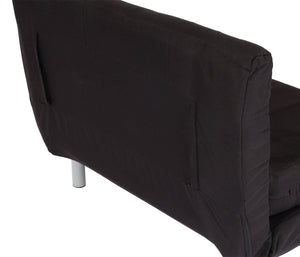 Schlafsessel Klappsessel Schlafsofa Gästebett Liegefläche 186x97cm schwarz