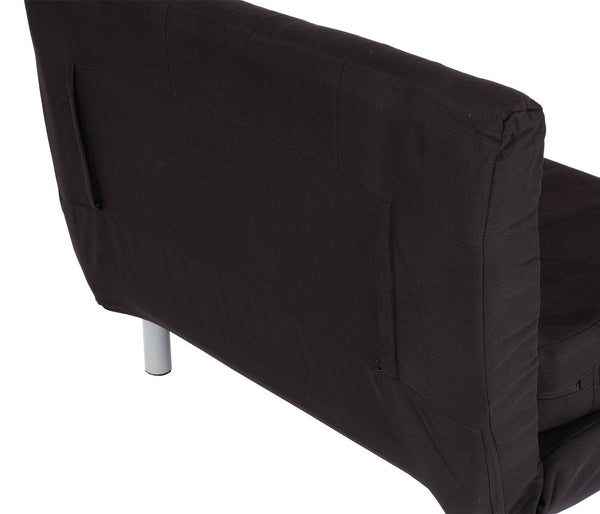 Schlafsessel Klappsessel Schlafsofa Gästebett Liegefläche 186x97cm schwarz