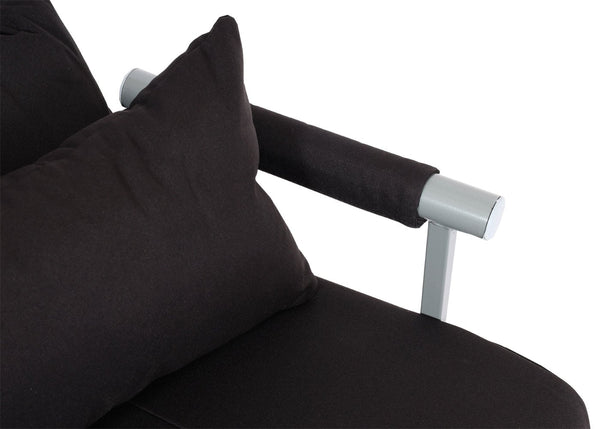 Schlafsessel Klappsessel Schlafsofa Gästebett Liegefläche 186x97cm schwarz