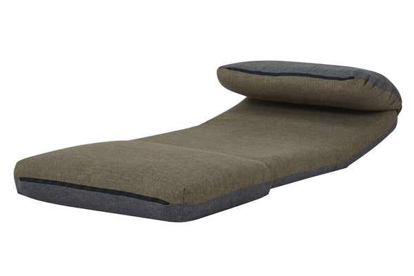 Schlafsessel Schlafsofa Funktionssessel Klappsessel Relaxsessel khaki/dunkelgrau