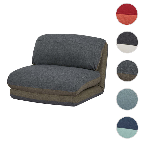 Schlafsessel Schlafsofa Funktionssessel Klappsessel Relaxsessel khaki/dunkelgrau