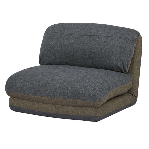 Schlafsessel Schlafsofa Funktionssessel Klappsessel Relaxsessel khaki/dunkelgrau