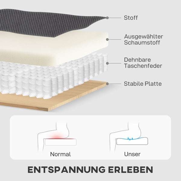 Schlafsofa Ecksofa mit Bettfunktion und Stauraum dunkelgrau