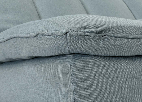 Schlafsofa Gästebett Schlafcouch Couch Schlaffunktion Liegefläche 180x110cm blau-grau