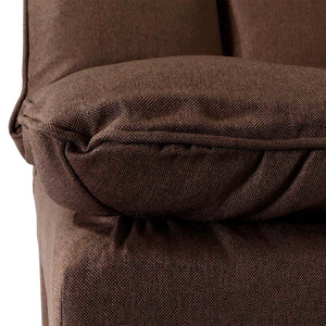 Schlafsofa Gästebett Schlafcouch Couch Schlaffunktion Liegefläche 180x110cm braun
