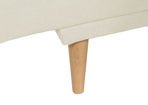 Schlafsofa Gästebett Schlafcouch Couch Schlaffunktion Liegefläche 180x110cm creme