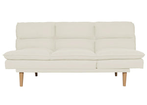 Schlafsofa Gästebett Schlafcouch Couch Schlaffunktion Liegefläche 180x110cm creme