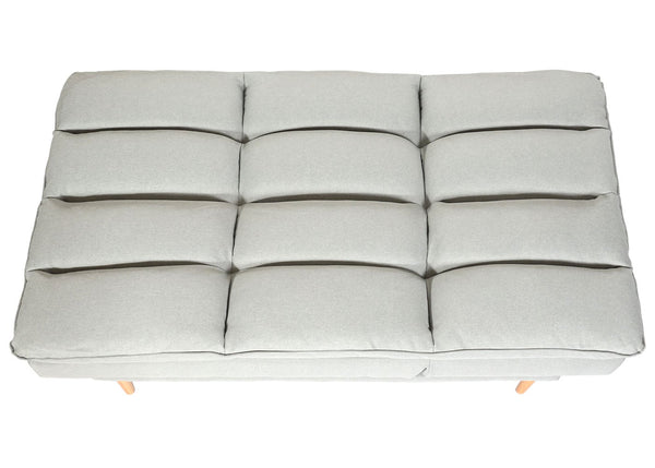 Schlafsofa Gästebett Schlafcouch Couch Schlaffunktion Liegefläche 180x110cm mint-grau
