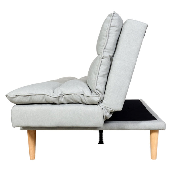 Schlafsofa Gästebett Schlafcouch Couch Schlaffunktion Liegefläche 180x110cm mint-grau