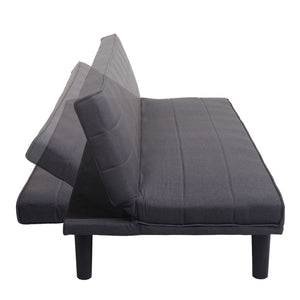 Schlafsofa Couch Klappsofa Gästebett Bettsofa Schlaffunktion 165cm anthrazit-grau