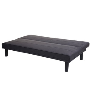 Schlafsofa Couch Klappsofa Gästebett Bettsofa Schlaffunktion 165cm anthrazit-grau