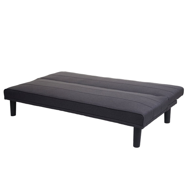 Schlafsofa Couch Klappsofa Gästebett Bettsofa Schlaffunktion 165cm anthrazit-grau